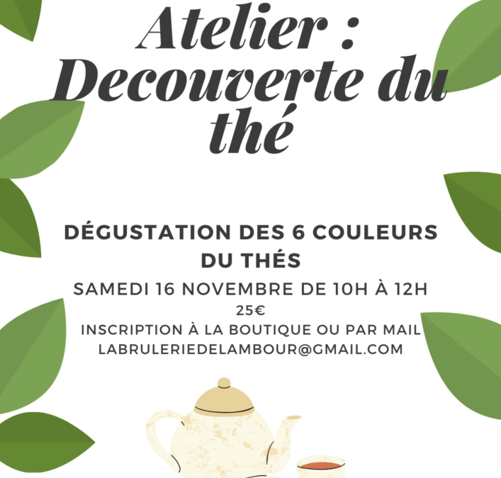 Atelier découverte du thé